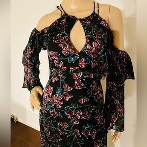 New No Tags Never Worn Parker Sexy Parker Dress Cutouts Open Shoulders, Size S